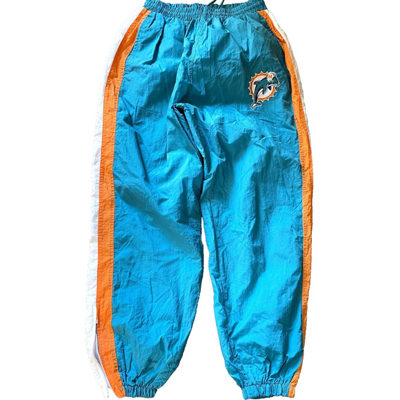 Miami Dolphins 90s STARTER Track Suit jacket pants windbreaker L XL teal NFL vtg - Picture 6 of 10